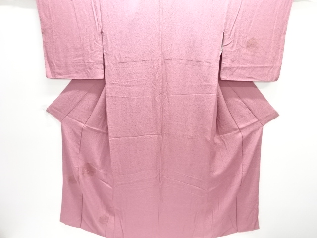 JAPANESE KIMONO / TSUKESAGE IROMUJI / EMBROIDERY / KIKKO & FLOWER